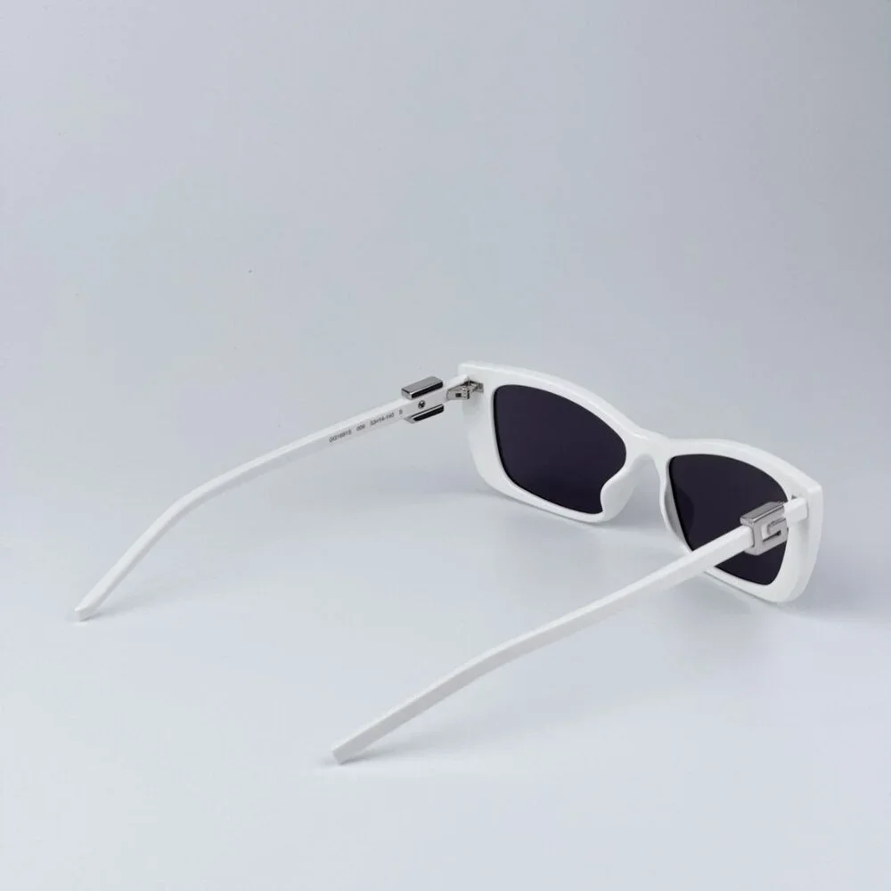 Gucci Women BRAND NEW Sunglasses White Grey Cat Eye GG1681S 006